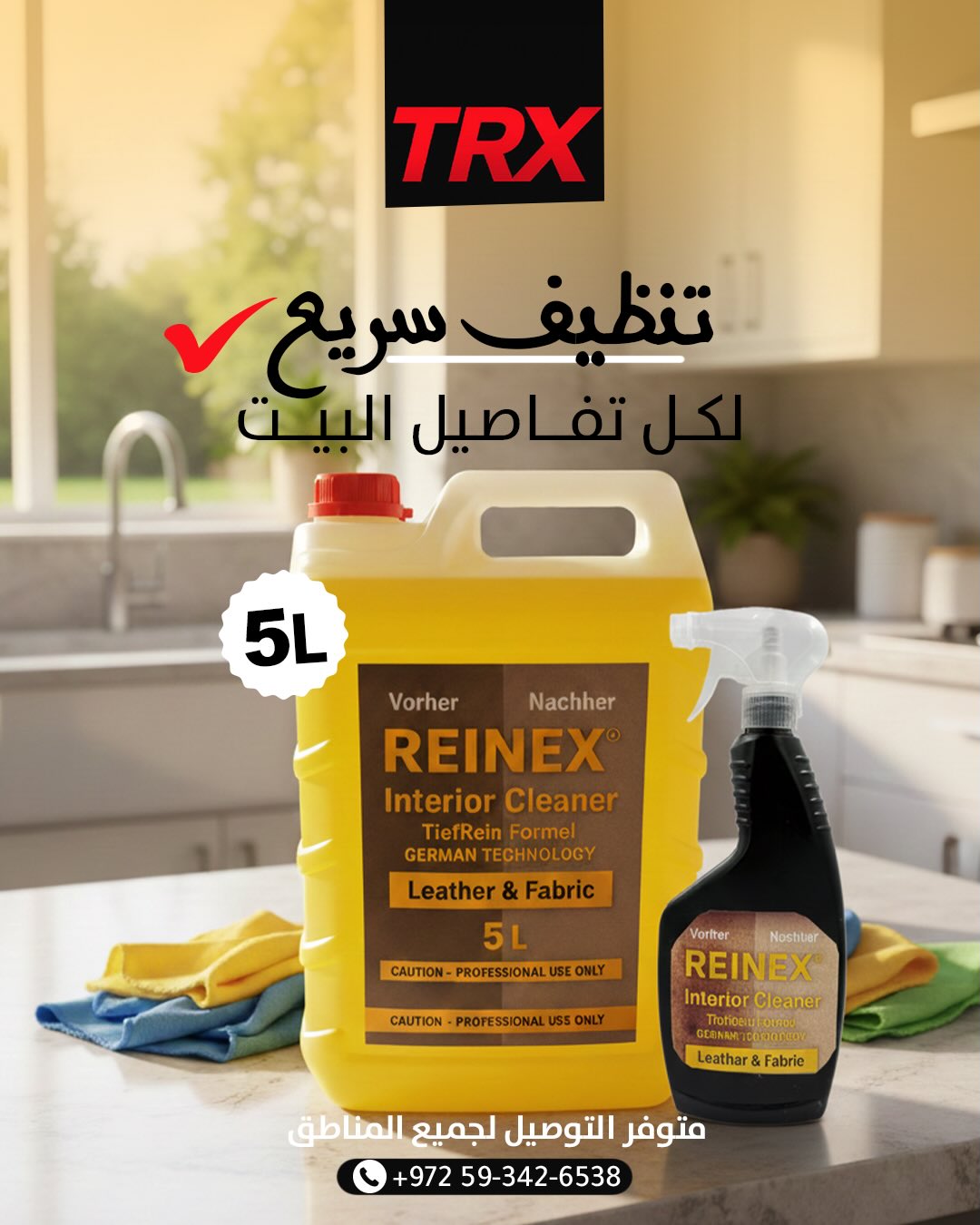 REINEX – منظف فرش السيارات الاحترافي